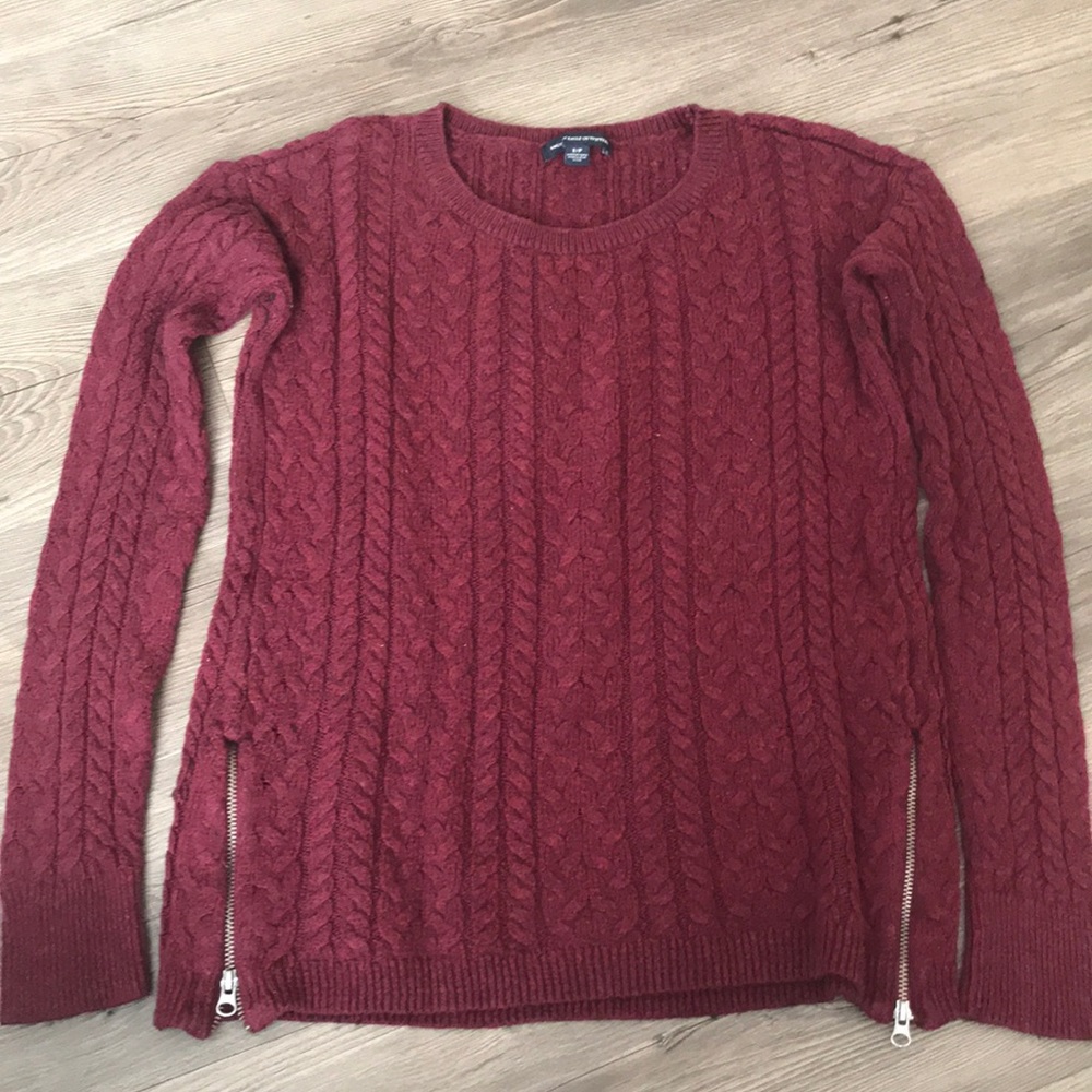Burgundy sweater